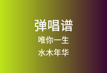 唯你一生吉他谱_水木年华_G调弹唱六线谱(版本2)