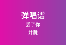 丢了你吉他谱_井胧_C调弹唱六线谱
