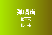 萱草花吉他谱_张小斐_C调弹唱六线谱(版本10)
