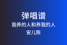 我养的人和养我的人吉他谱_安儿陈_C调弹唱六线谱(版本3)