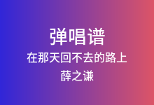 在那天回不去的路上吉他谱_薛之谦_C调弹唱六线谱(版本2)