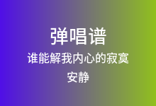 谁能解我内心的寂寞吉他谱_安静_G调弹唱六线谱