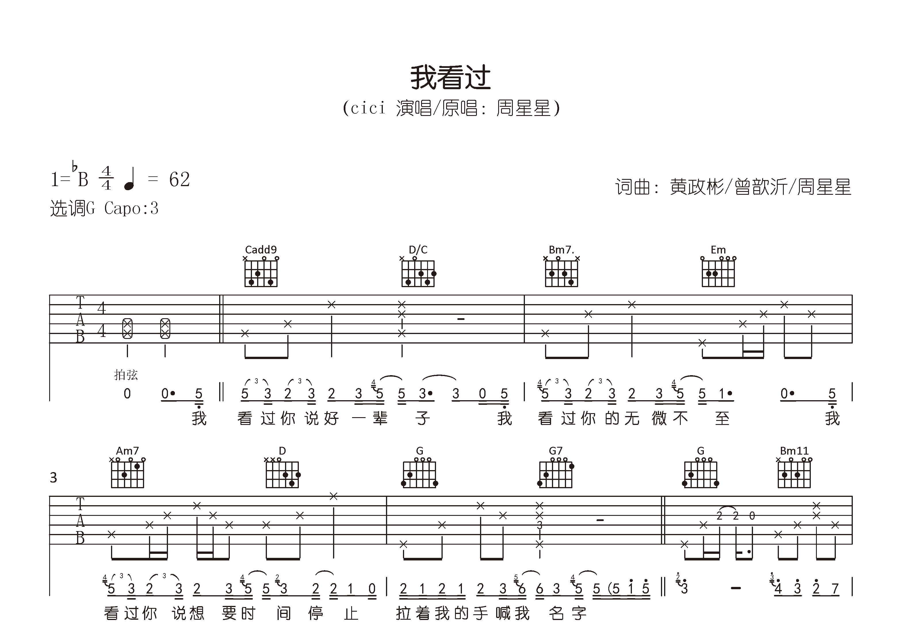 我看过吉他谱预览图